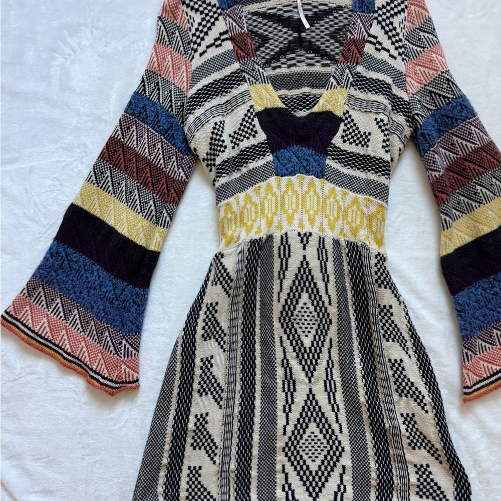 Free People Patchwork Sweater Dress - Picture 5 of 5